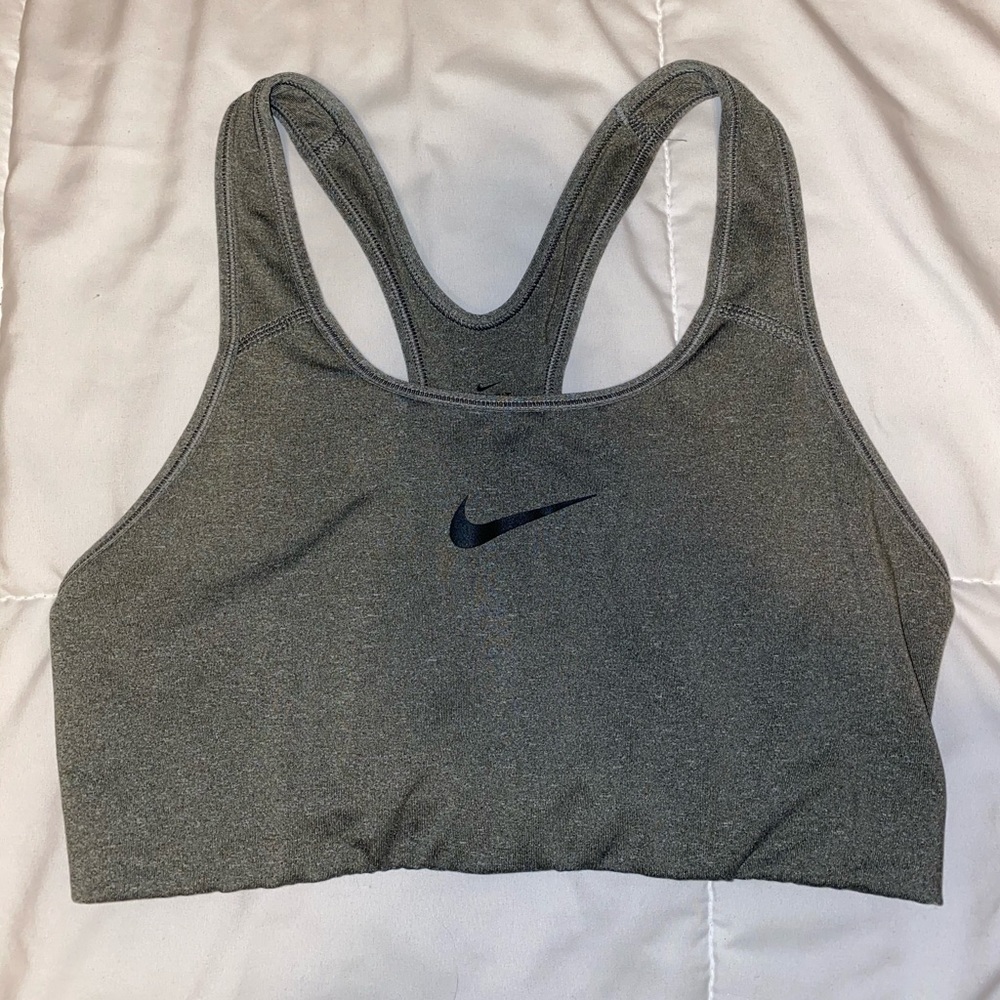 Large Gray Nike Dri Fit Sports Bra